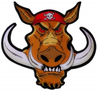 Biker Hog Large Hawg Patch | Embroidered Biker Patches
