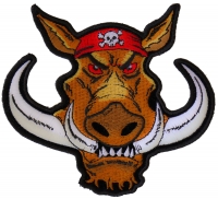 Biker Hog Patch Small Hawg | Embroidered Patches