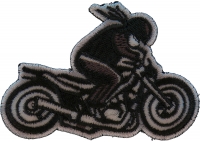 Biker Wheeley Iron on Patch