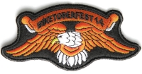 Biketoberfest 2014 Orange Downwing Eagle Biker Patch | Embroidered Patches Biketoberfest 2014 Orange Downwing Eagle Biker Patch | Embroidered Patches