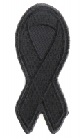 Black Awareness Ribbon Patch For Lost Soldiers Black Awareness Ribbon Patch For Lost Soldiers