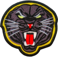 Black Jaguar Iron on Patch