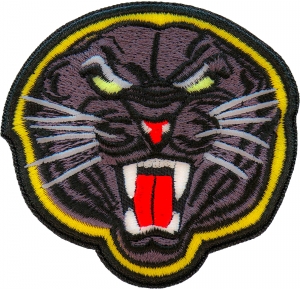 Black Jaguar Iron on Patch Black Jaguar Iron on Patch
