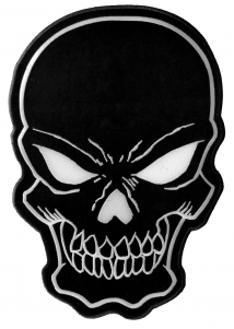 Black Skull Large Back Patch | Embroidered Patches