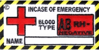 Blood Group AB Negative Patch Blood Group AB Negative Patch