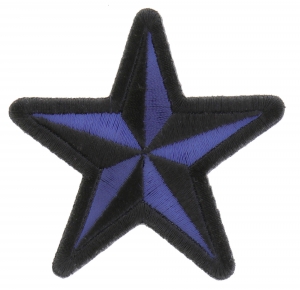 Blue Black Star Patch | Embroidered Patches Blue Black Star Patch | Embroidered Patches