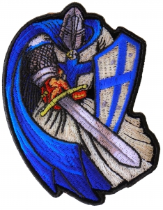 Blue Cape Knight Patch