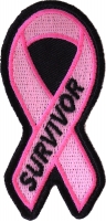Breast Cancer Survivor Pink Ribbon Patch | Embroidered Patches