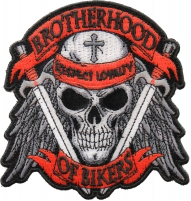 Brotherhood of Bikers Respect and Loyalty Skull Patch