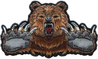 Brown Bear Claws Iron on Patch