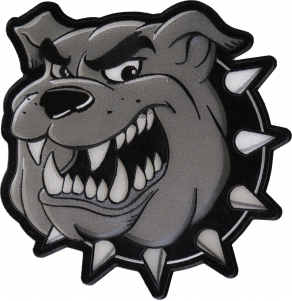 Bulldog Large Iron on Back Patch Bulldog Large Iron on Back Patch