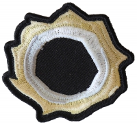 Bullet Hole Patch Green Metal