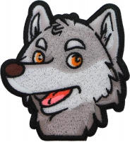 Cartoon Wolf Patch