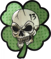 Clover Skull Large Back Patch