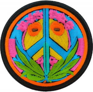 Colorful Peace Patch Embroidered