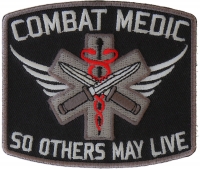 Combat Medic Patch So Others May Live | Embroidered EMT Patches