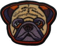 Cute Pug Dog Iron on Patch