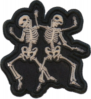 Dancing Skeletons Patch Embroidered