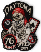 Daytona 2017 Bike Week Biker Skull Patch