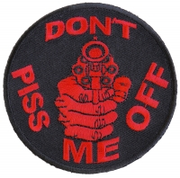 Don't Piss Me Off Gun Patch In Red | Embroidered Patches Don't Piss Me Off Gun Patch In Red | Embroidered Patches