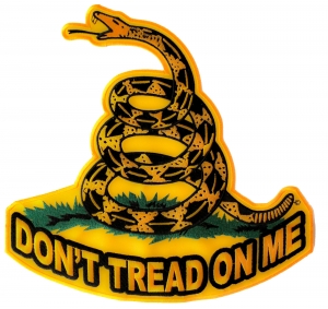 Don't Tread On Me Large Biker Back Patch | US Military Veteran Patches Don't Tread On Me Large Biker Back Patch | US Military Veteran Patches