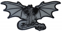 Dragon with Skulls Reflective Patch 