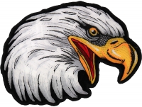 Eagle Head Facing Right Medium Iron on Patch