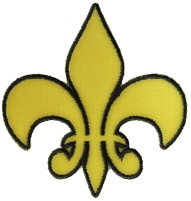 Fleur De Lis Patch Yellow