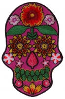 Flower Skull Pink Patch Flower Skull Pink Patch