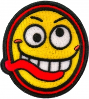Funny Face Iron on Patch