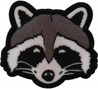 Funny Raccoon Iron on Patch