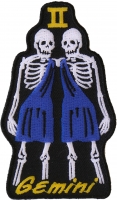 Gemini Skull Zodiac Sign Patch