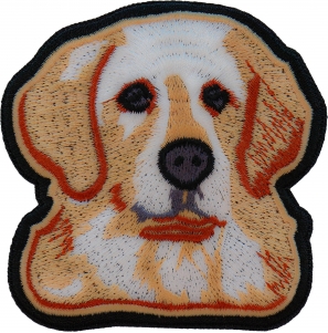 Golden Retriever Dog Iron on Patch Golden Retriever Dog Iron on Patch
