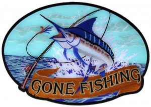 Gone Fishing Large Marlin Patch Gone Fishing Large Marlin Patch