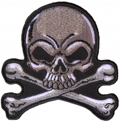 Skull Biker Pin by Ivamis Patches