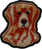 Handsome Retriever Dog Iron on Patch