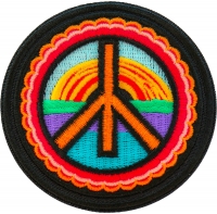 Hippie Peace Patch Embroidered