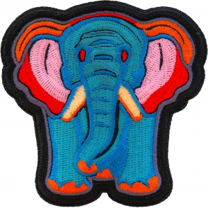 Holly Elephant Patch Embroidered