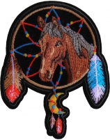 Horse in Dreamcatcher Iron on Patch