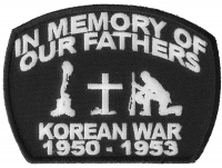 In Memory Of Our Fathers Korean War Patch | US Military Veteran Patches