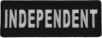 Independent Black White 4 Inch Patch Independent Black White 4 Inch Patch