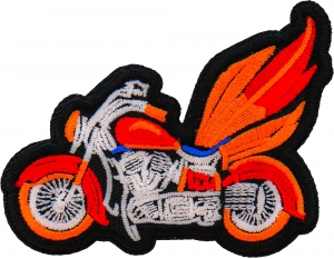 Indian Feather Motorcycle Patch Embroidered Indian Feather Motorcycle Patch Embroidered
