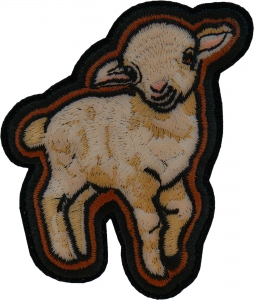 Baby Lamb Iron on Patch