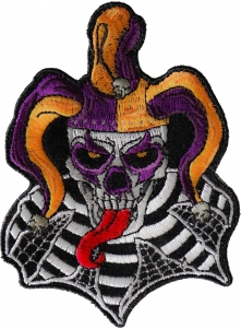 Jester Clown Skull Patch Jester Clown Skull Patch