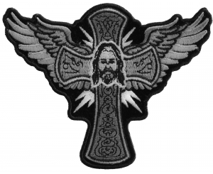 Jesus Cross and Wings Patch Jesus Cross and Wings Patch