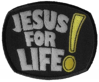 Jesus For Life Patch | Embroidered Patches