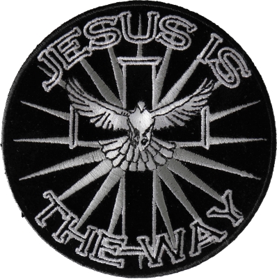 Jesus is the Way Patch, Large Christian Back Patches by
