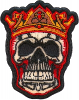 King Skull Patch Embroidered