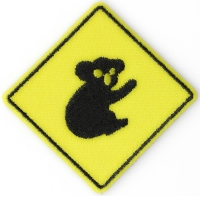 Koala Sign Iron On Patch