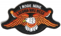 Laconia I Rode Mine Orange Eagle Patch Laconia I Rode Mine Orange Eagle Patch